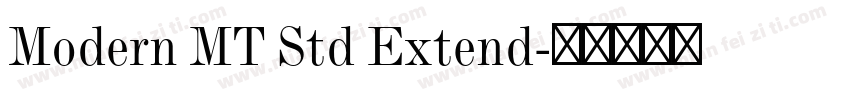 Modern MT Std Extend字体转换